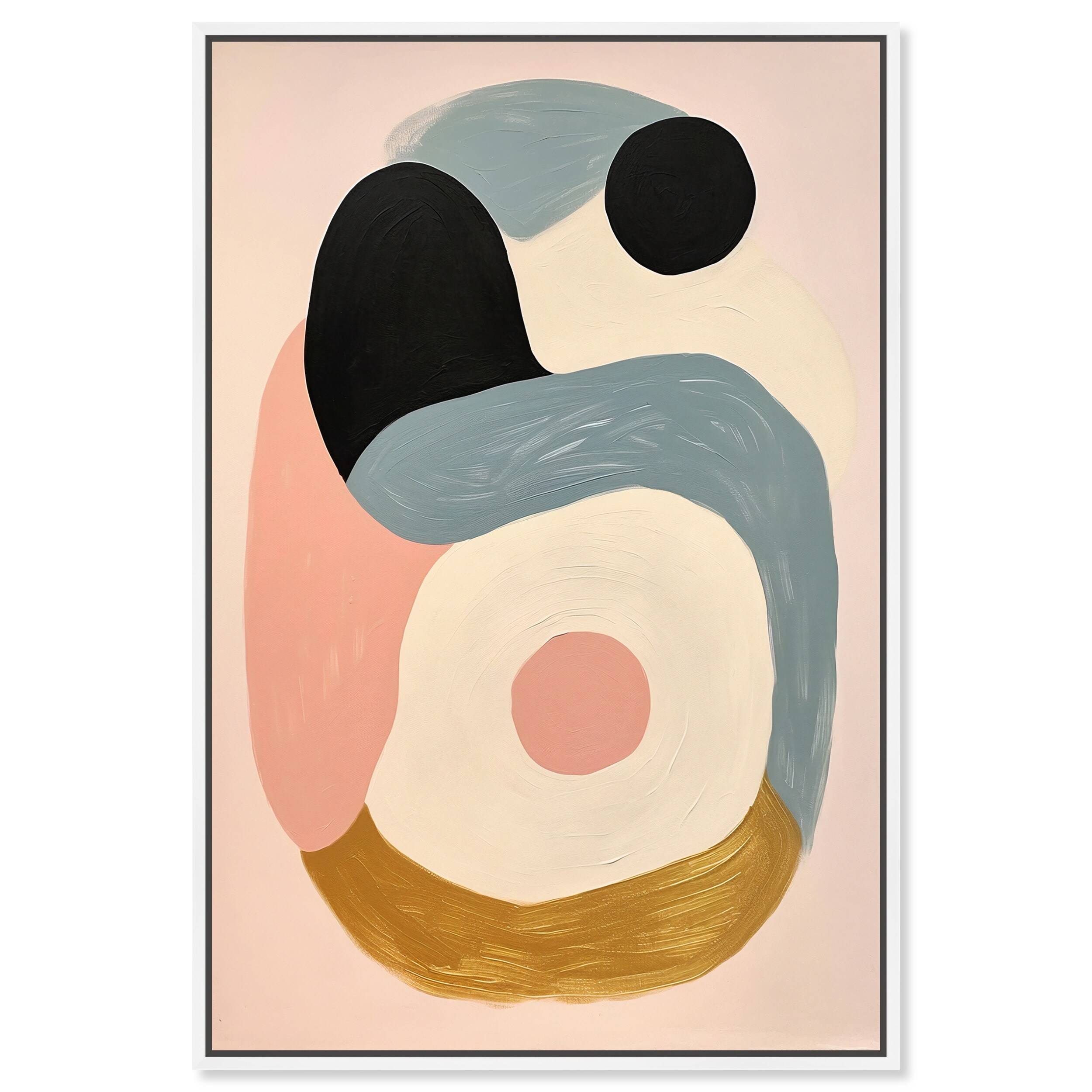 Either Six Or's Contemporary Abstract Shapes Trendy Canvas Wall Art by Art Remedy