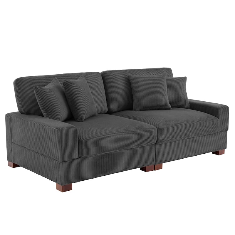 Oversized Modular Sectional Sofa Set with Pillows for Living Room