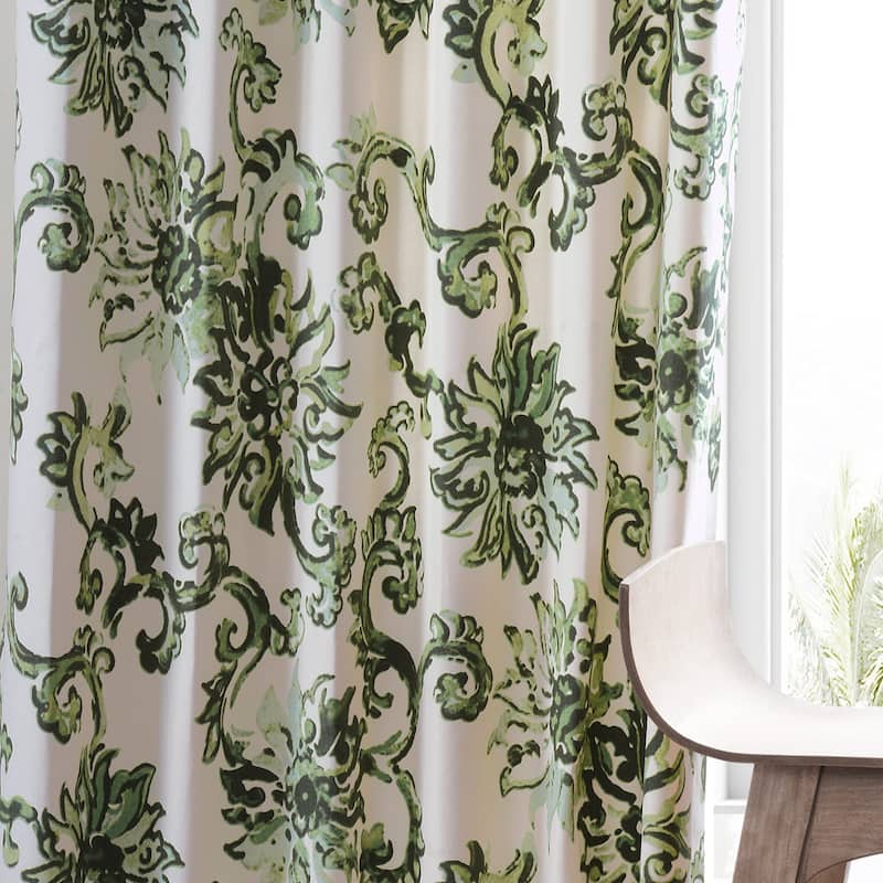 Exclusive Fabrics Indonesian Printed Cotton Twill Curtain (1 Panel)