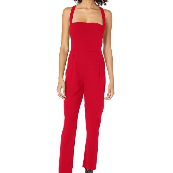 black halo red jumpsuit