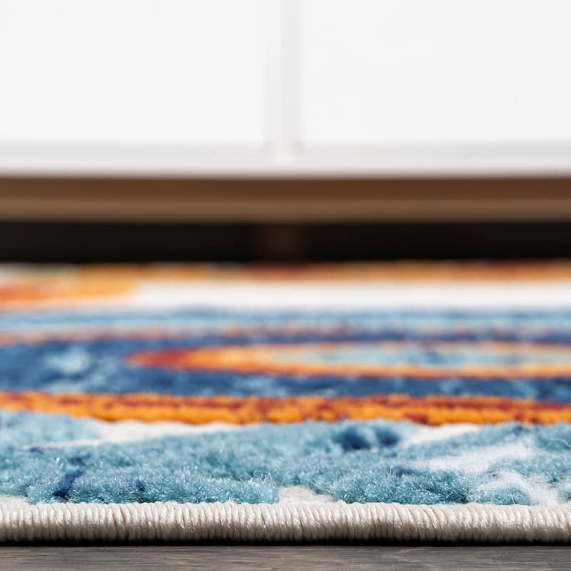 JONATHAN Y Gallia Medallion High-Low Indoor/Outdoor Area Rug