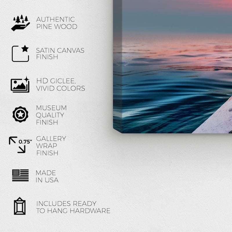Wynwood Studio Canvas Nautical and Coastal On my way there Blue and Nautical & Coastal Wall Art Canvas Print
