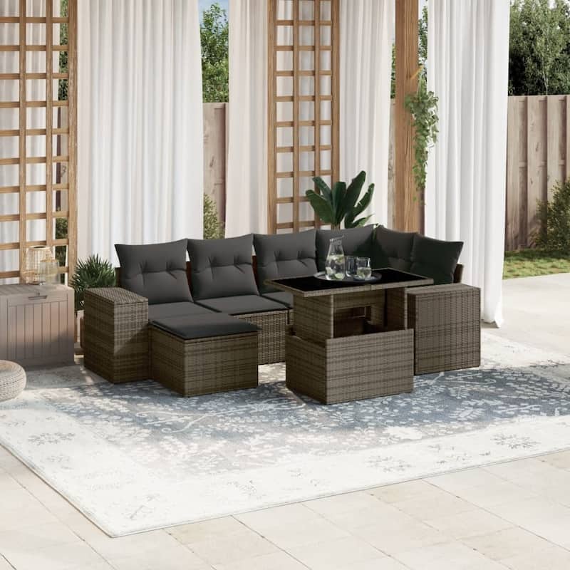 vidaXL Garden Sofa Set - 21.7 x 39.4 x 28.7