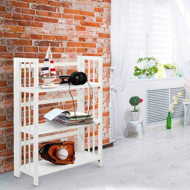 Porch & Den Edgemont Folding Stackable 27.5-inch Bookcase