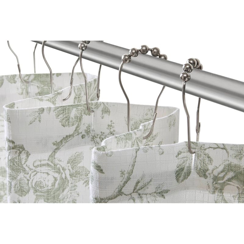 Laura Ashley Walled Garden Shower Curtain -- slub dobby 180gsm