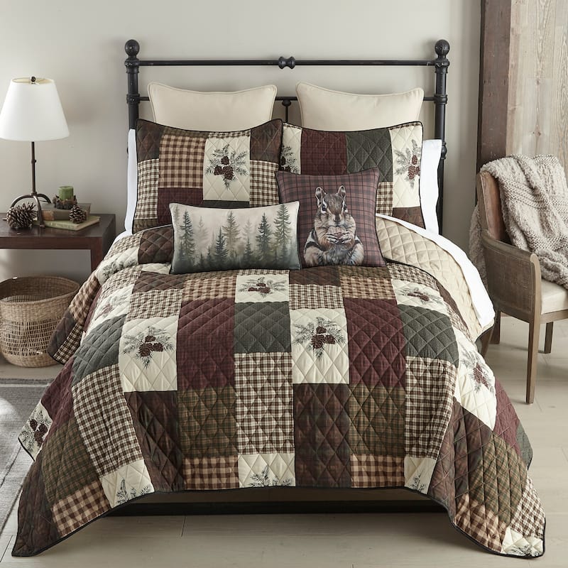 Your Lifestyle by Donna Sharp Pine Panels Polyester Quilt Collection