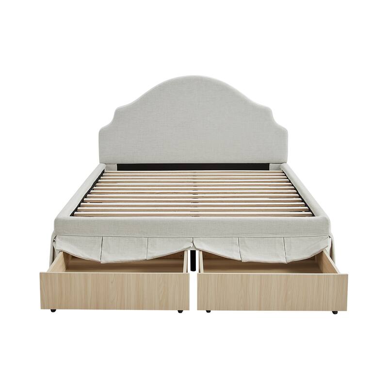 Canton Upholstered Queen Size Storage Bed