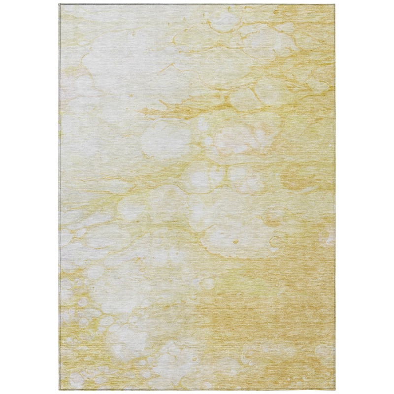 Machine Washable Indoor/ Outdoor Chantille Abstract Modern Rug