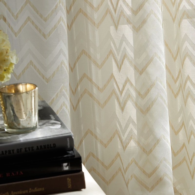 KARL LAGERFELD PARIS Simone Curtain Panel Pair