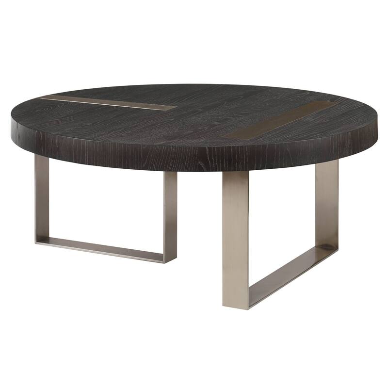 Uttermost Converge 42" Round Industrial Modern Coffee Table
