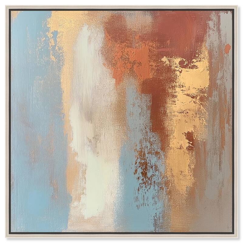 Coastal Rust II Canvas by Art Remedy - Silver - 24" x 24"