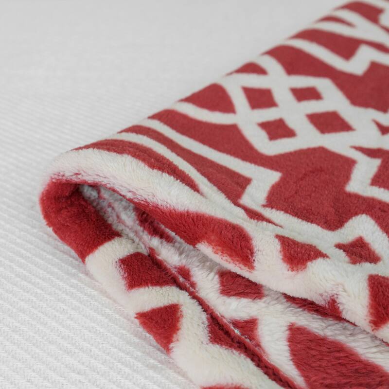 Flannel Velvet Carteret Couch Cover Throw Blanket, 60" x 70"