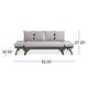 preview thumbnail 17 of 35, Serene Acacia Expandable Daybed by Christopher Knight Home