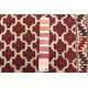 preview thumbnail 7 of 7, ECARPETGALLERY Flat-Weave Shiravan SMK Red Wool Tapestry Kilim - 4'0 x 5'7