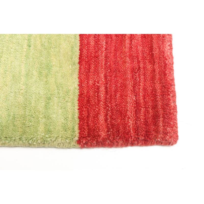 ECARPETGALLERY Hand Loomed Kashkuli Gabbeh Grey Wool Rug - 3'11 x 5'7