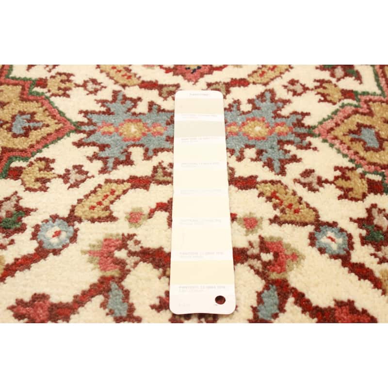 ECARPETGALLERY Hand-knotted Serapi Heritage Cream Wool Rug - 2'6 x 12'1