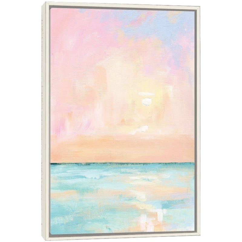 "Pastel Florida Sunset" by April Moffatt Framed - 60x40 - Ivory