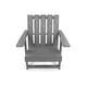 preview thumbnail 48 of 172, Shoreline Fully Assembled All-Weather HDPE Outdoor Folding Modern Adirondack Chair