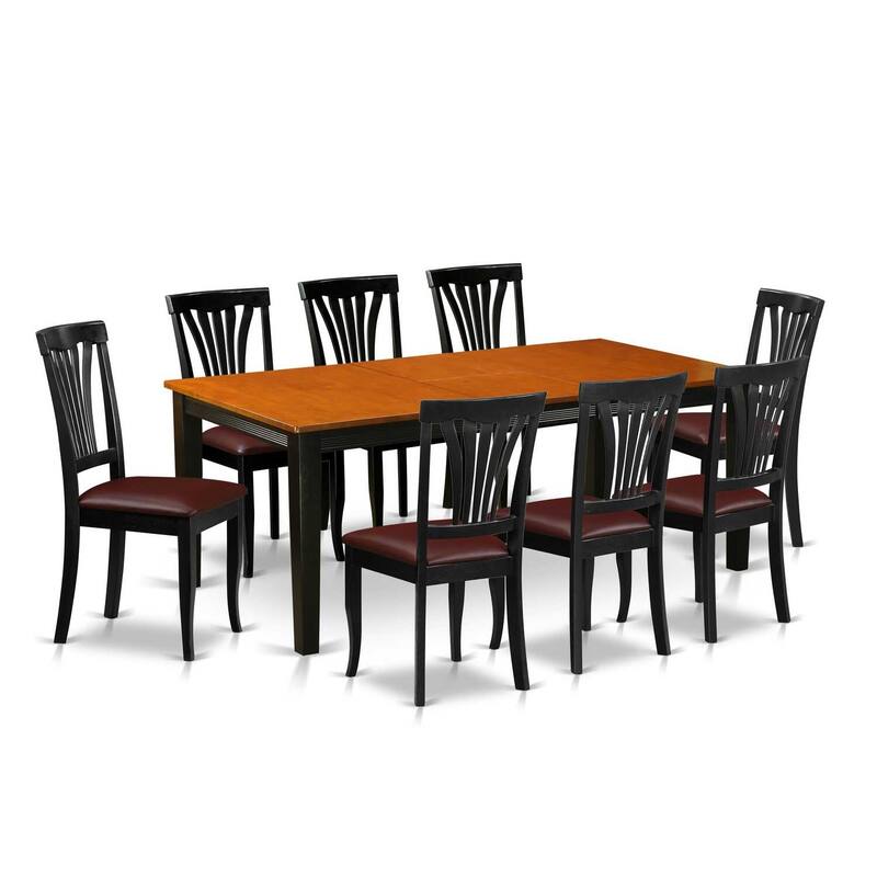 Dinette Set Table and 8 Chairs - Kitchen Dining Room Set - Modern Style
