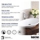 preview thumbnail 5 of 4, Karran Valera 27" Vitreous China Vessel Bathroom Sink in White