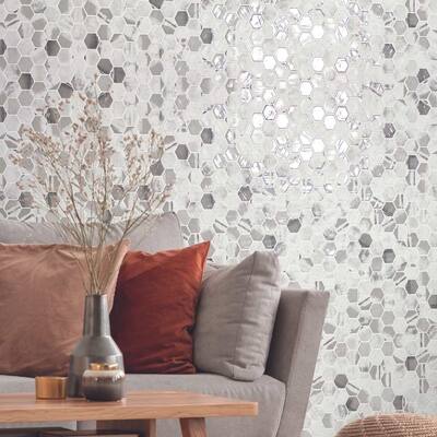 Eterna Hex 2x2 Glass Hexagon Mosaic Tile - Floor, Wall, Backsplash