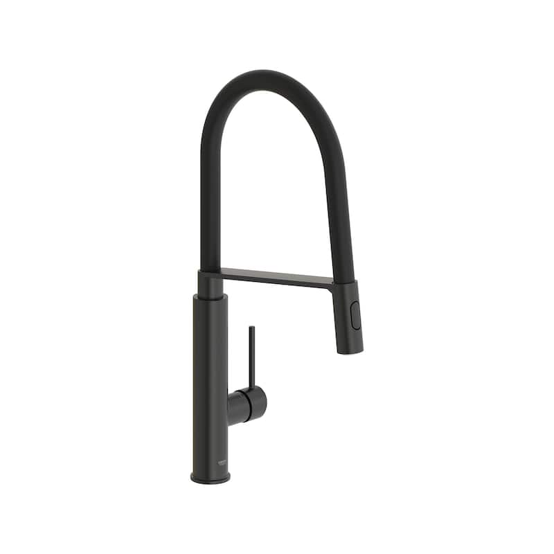 Grohe Pre-Rinse Spray Kitchen Faucet with Locking Push Button Control - Matte Black