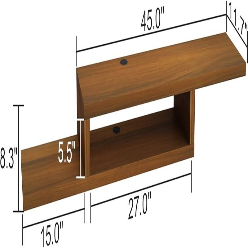 TV Stand Shelf - 11.7"D x 60"W x 8.3"H