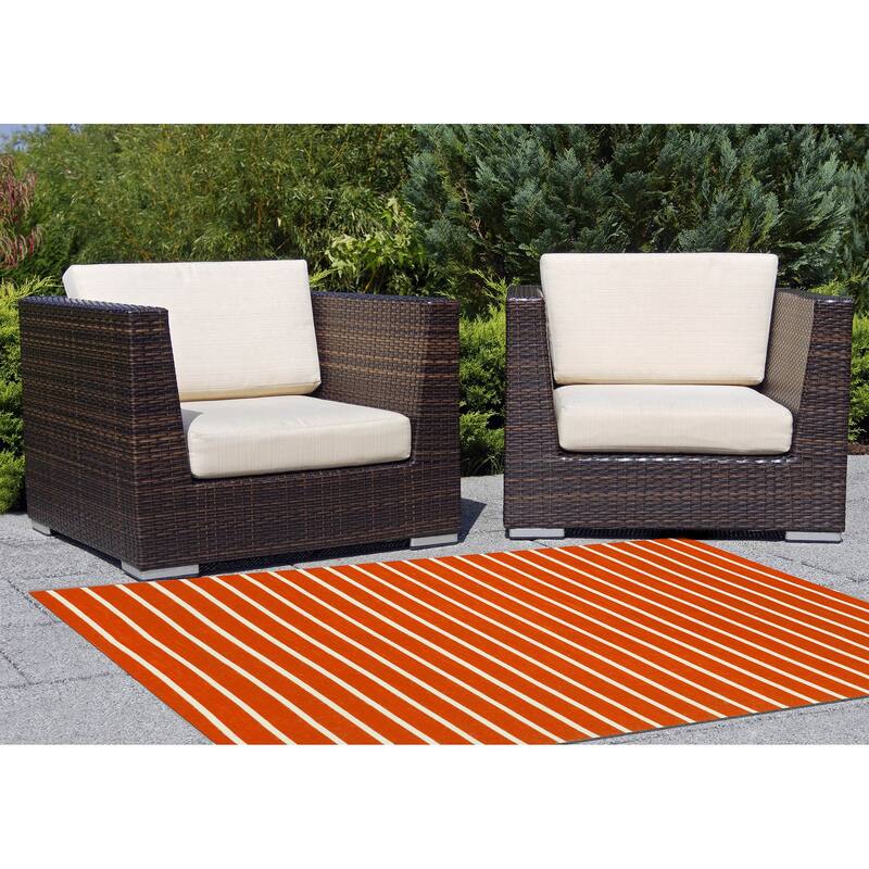 Liora Manne Sorrento Pinstripe Indoor/Outdoor Area Rug