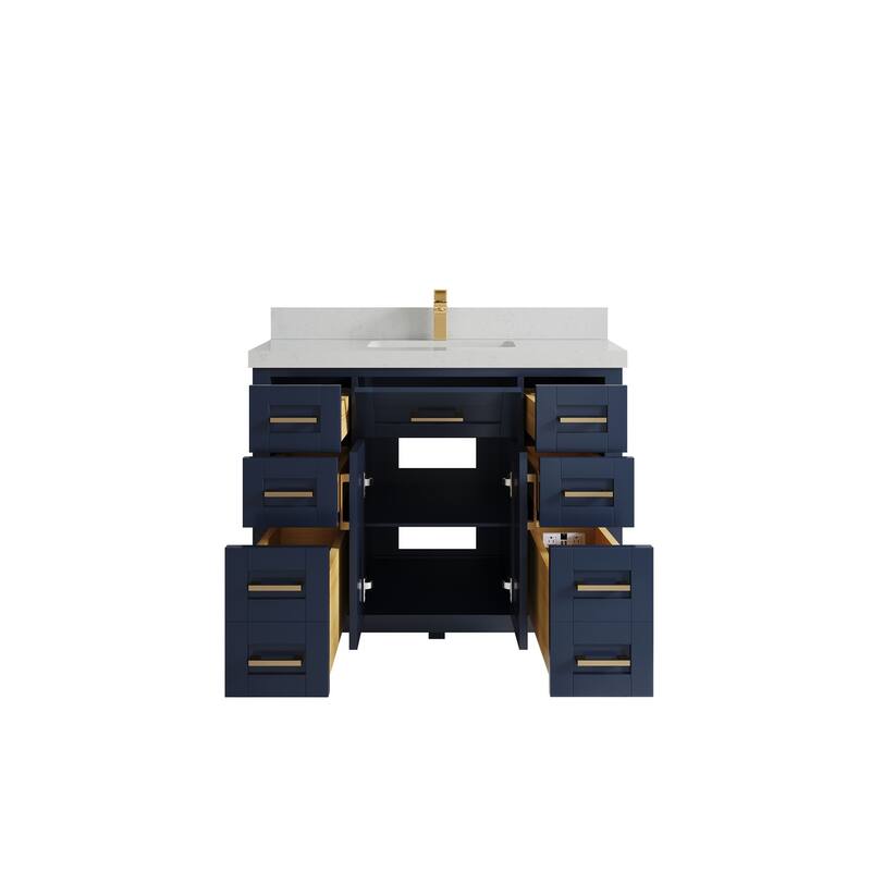 Willow Collections 42 in. W x 22 in. D Cambridge Single Sink Bathroom Vanity with Countertop