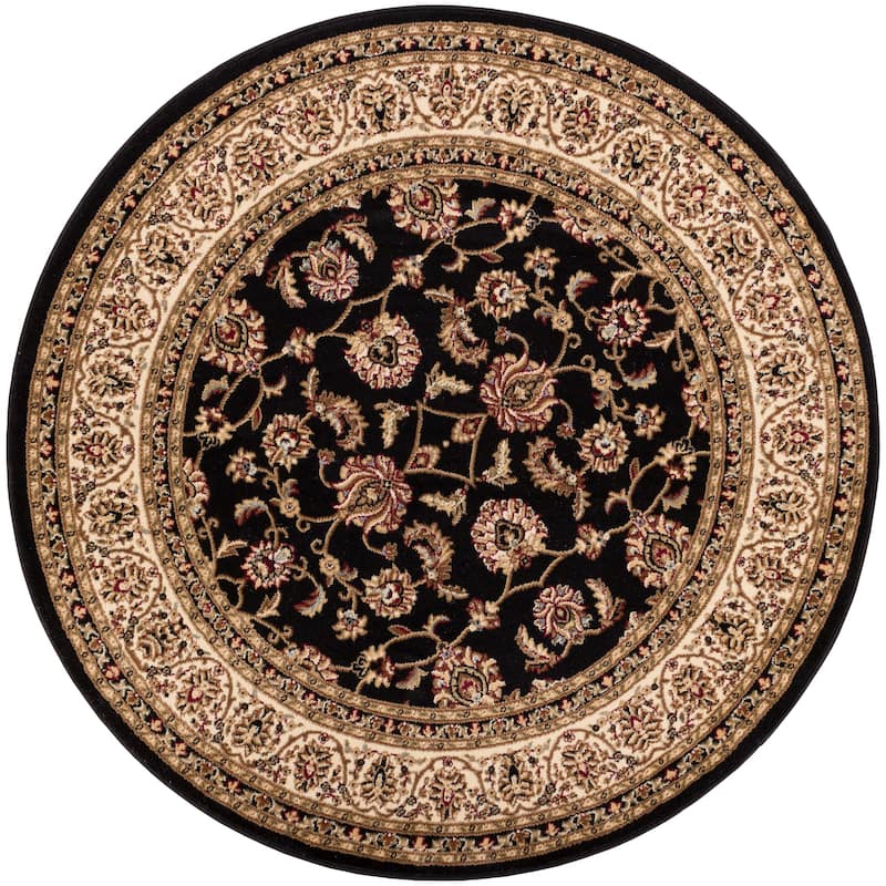 Well Woven Oriental Traditional Round Area Rug