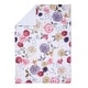 preview thumbnail 6 of 5, Lambs & Ivy Secret Garden Ultra-Soft Fleece/Minky Floral Baby Blanket