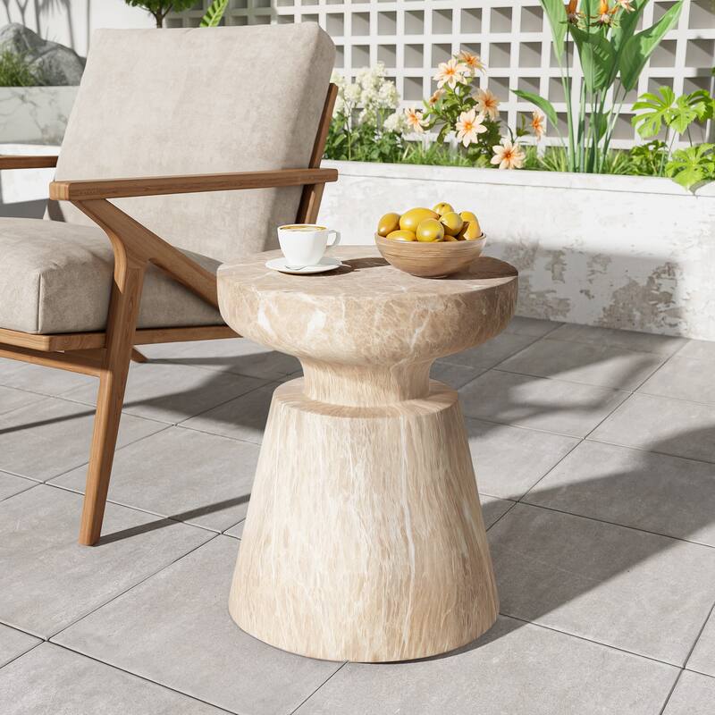 Christopher Knight Home - Liam MGO Outdoor Side Table - Gold
