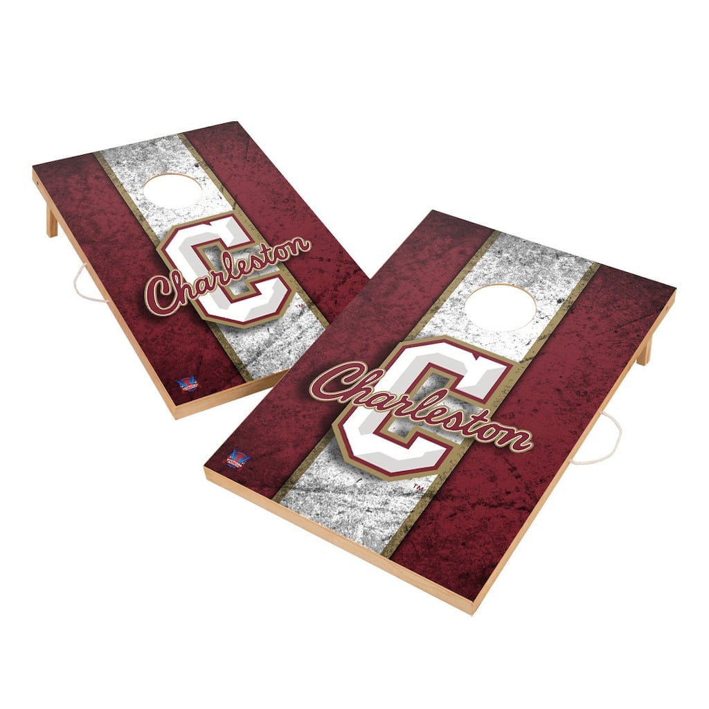 Vintage Charleston Cougars Regulation 2x4 Cornhole Set