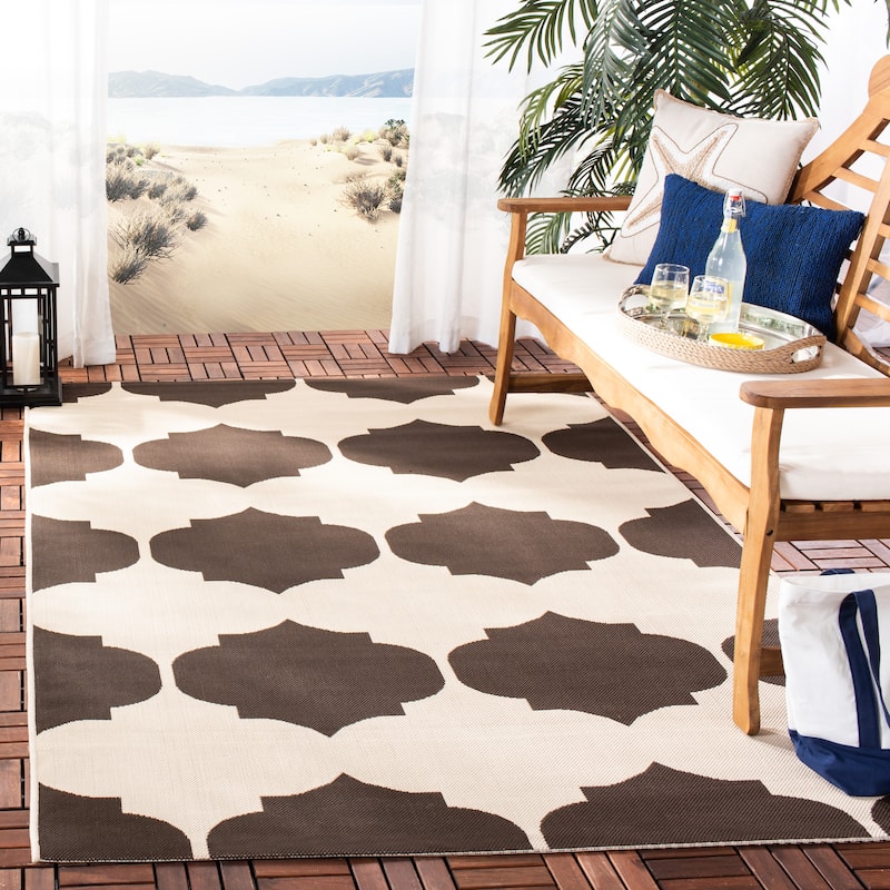 SAFAVIEH Courtyard Marilee Indoor/ Outdoor Waterproof Patio Backyard Rug