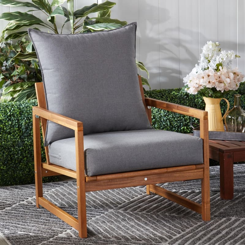Sunbrella Fabric Outdoor 2-Piece Deep Seat Chair Cushion