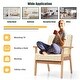 preview thumbnail 20 of 20, Costway Modern Accent Armchair Upholstered Lounge Chair w/Rubber Wood - 25'' x 26.5'' x 32''