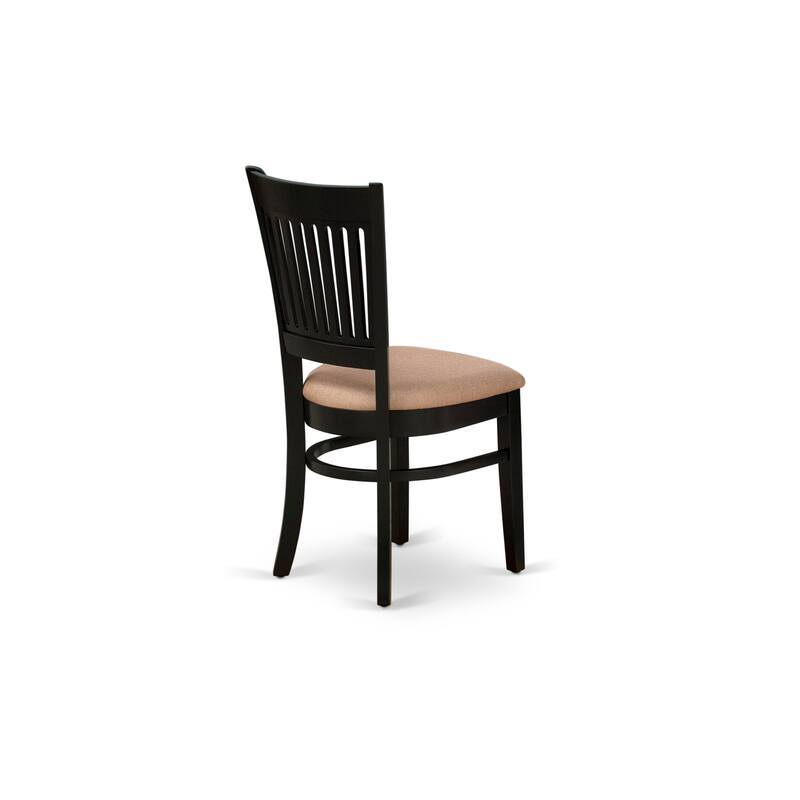 East West Furniture 5 PC Dining Room Table Set Includes a Round Kitchen Table and 4 Dining Chairs (SEAT TYPE & FINISH OPTION)