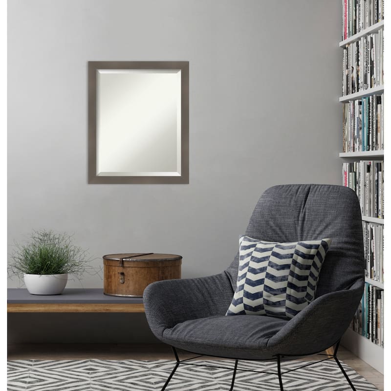 Edwin Beveled Wood Framed Wall Mirror