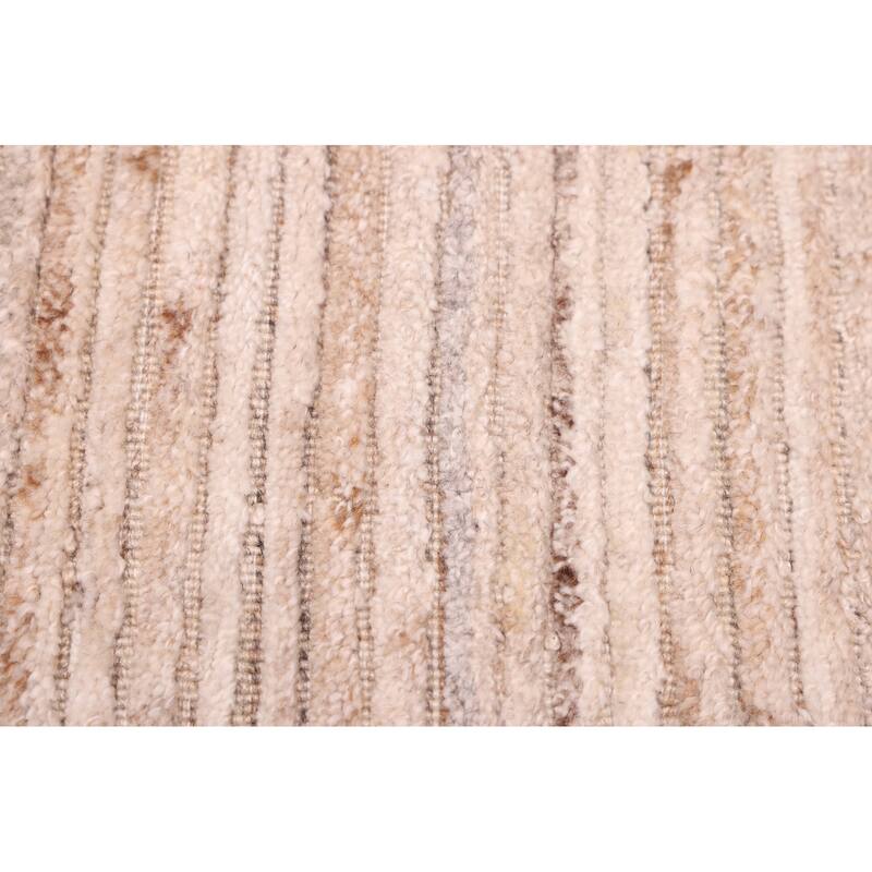 ECARPETGALLERY Hand Loomed Elysian Beige Rug - 8'1 x 9'10