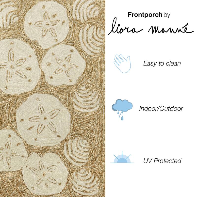 Liora Manne Frontporch Shell Toss Indoor/Outdoor Mat