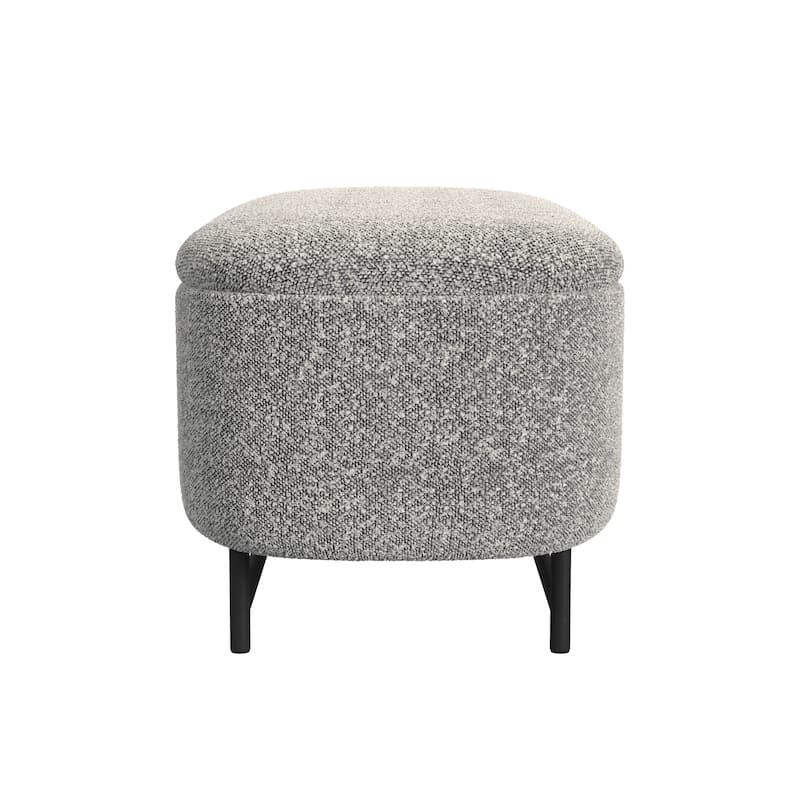 HomePop Ellipse Modern Storage Bench with Metal Legs
