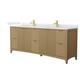 Option Natural Oak / Giotto Quartz Top / Brushed Gold