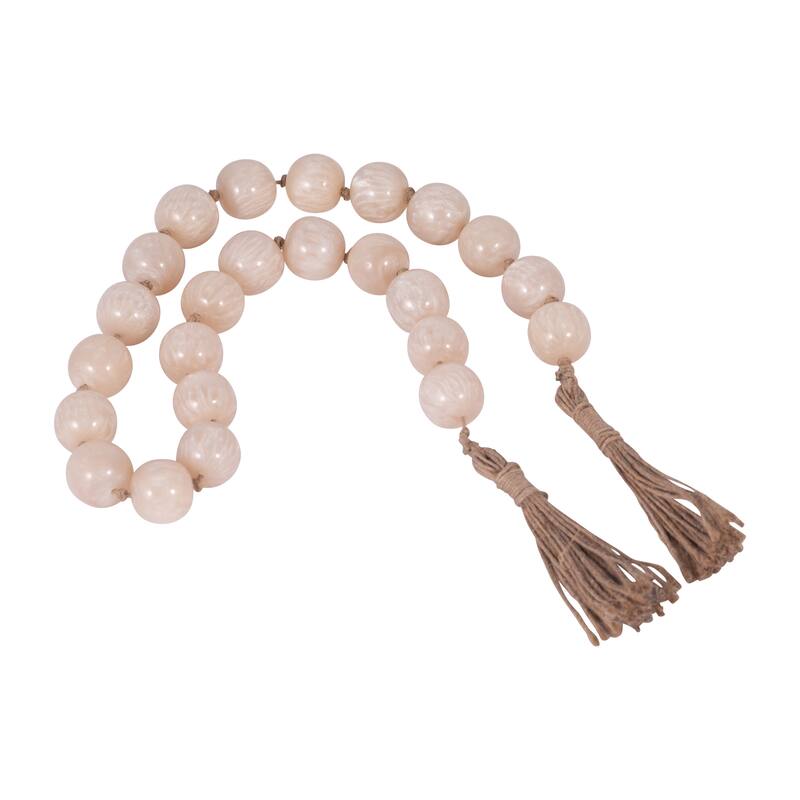 Sagebrook Home Resin Bead Garland - Elevate Your Space with Elegant Decor - 36" x 1" x 1"