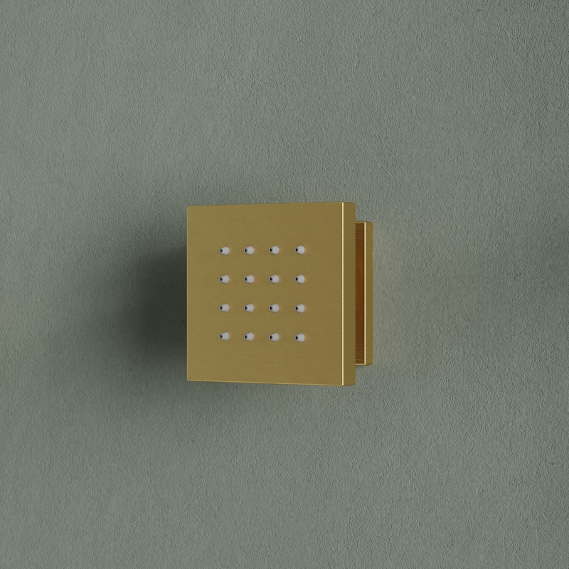 Thermostatic Dual Shower System 12" and 6" Rainfall Shower Head with 6 Body Jets & Handheld Shower