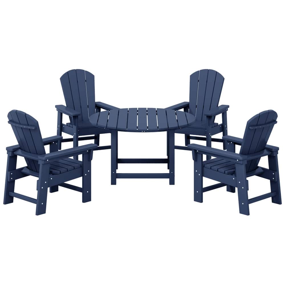 Laguna Kids Adirondack 5-Piece Round Table Dining Set