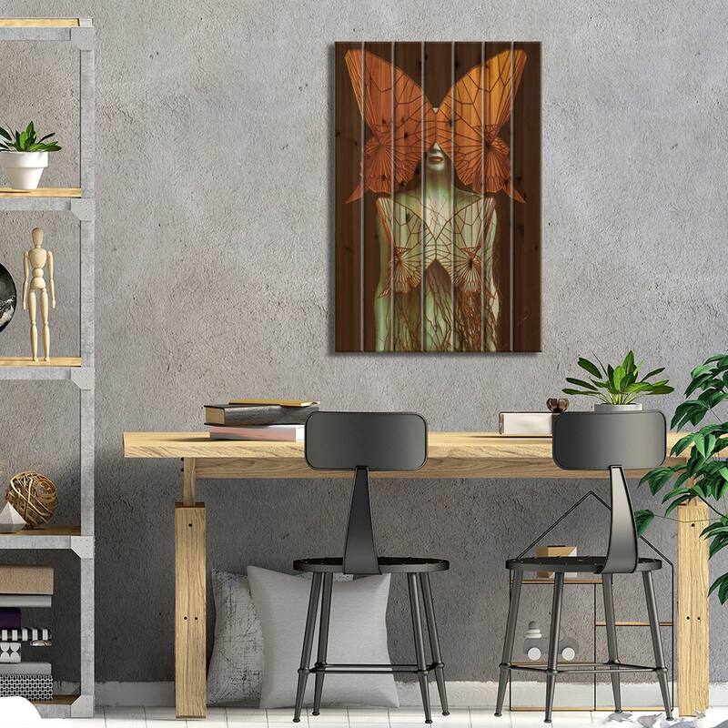 Transformation II Print On Wood by SpaceFrog Designs - Multi-Color