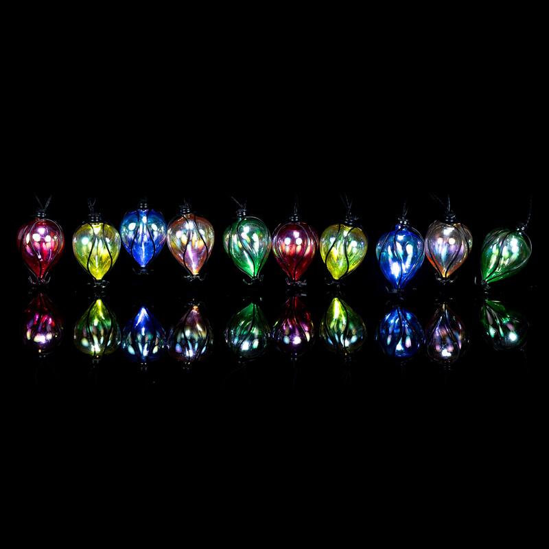 Solar Colorful Air Balloons String Lights with Cool White LED