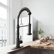preview thumbnail 77 of 156, VIGO Edison 19" H Single Handle Pull-Down Sprayer Kitchen Faucet