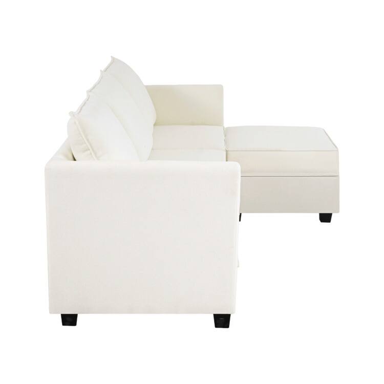 Modern DIY Collection - Convertible Modular Sectional Sofa - Linen Sofa Couch for Living Room Apartment Office
