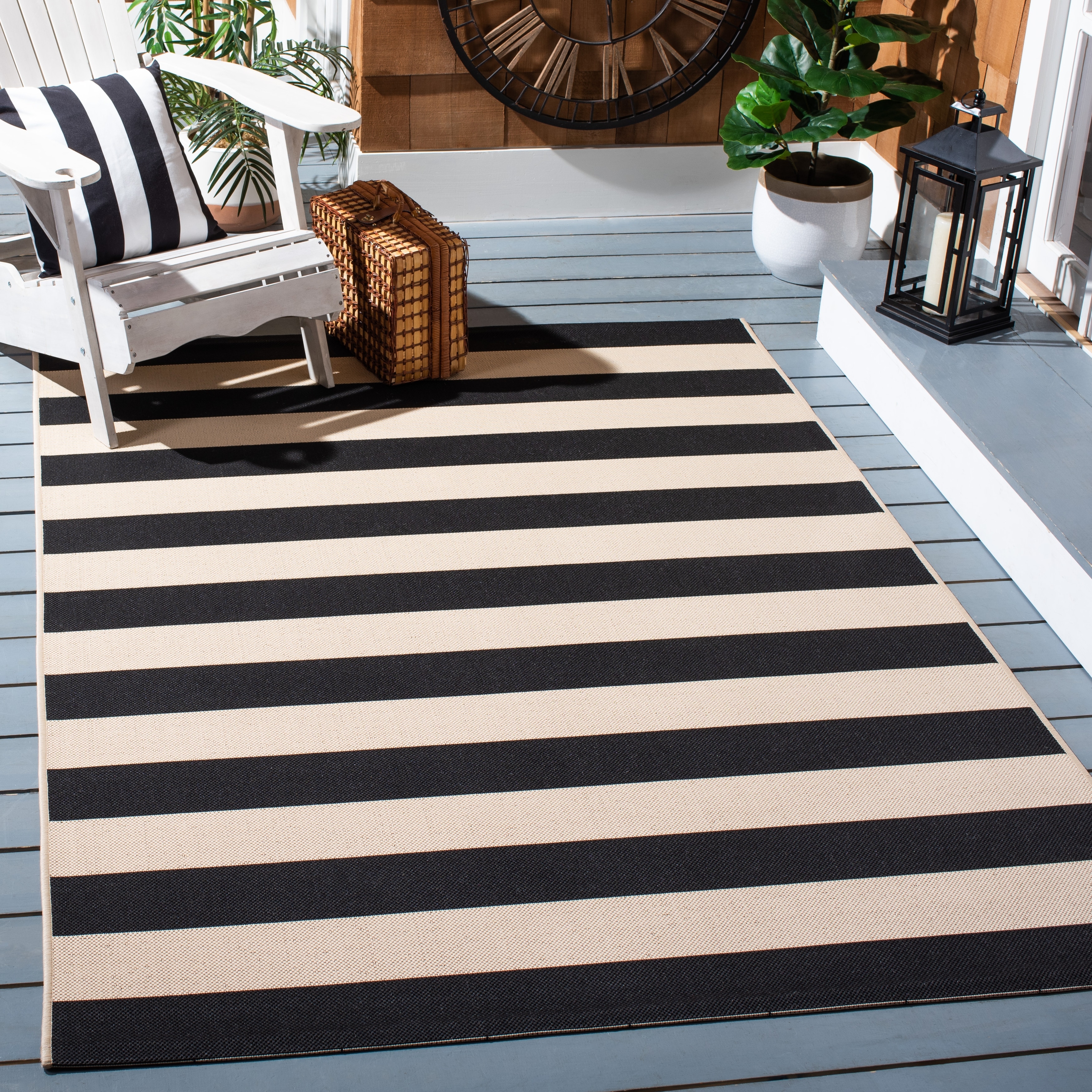SAFAVIEH Courtyard Apolonija Indoor/ Outdoor Waterproof Backyard Patio Rug